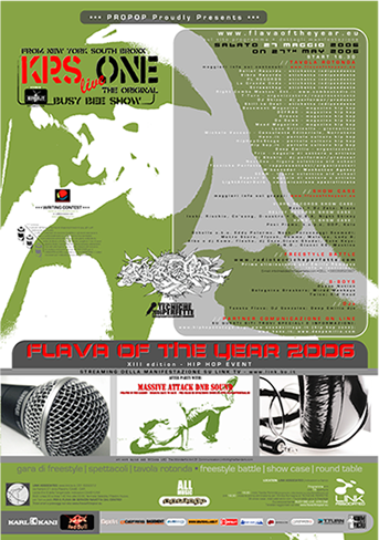 Flyer storico di un evento hip hop curato da Malaisa